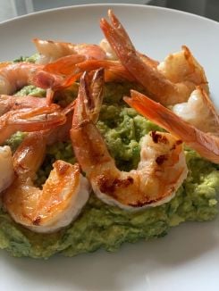 Les crevettes guacamole à la libanaise de Liza Asseily. Photos DR
