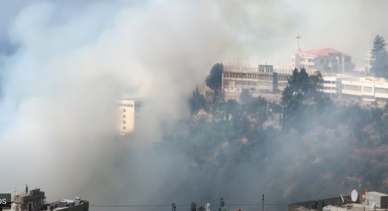 Incendie près de l’hôpital Deir el-Salib, des patients évacués