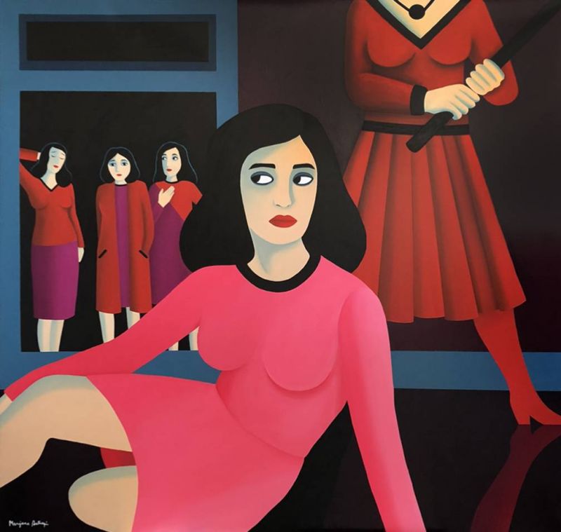 Marjane Satrapi peintre : le regard d’un œil noir