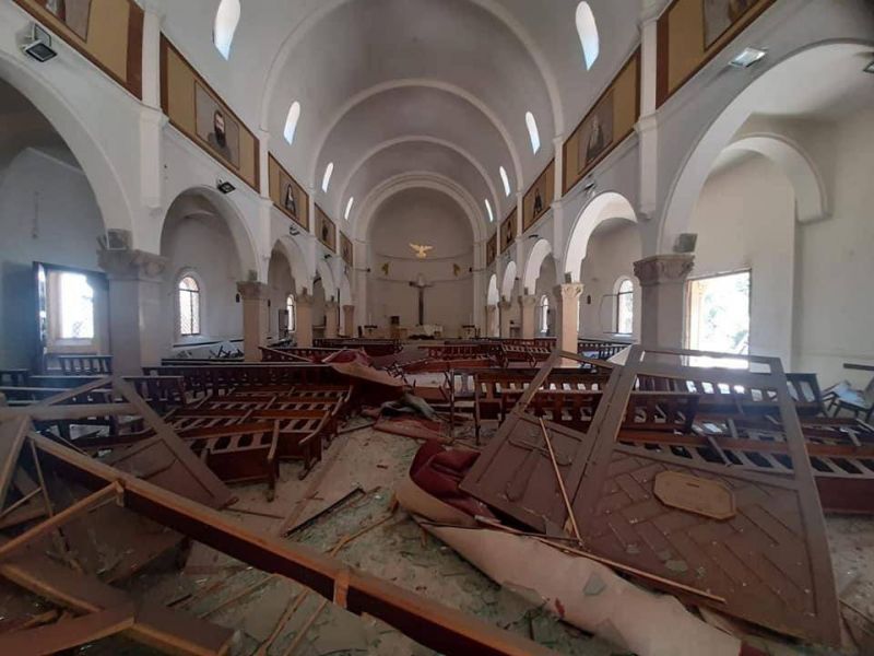 Trois mois après l’explosion, les églises maronites de Beyrouth en piteux état