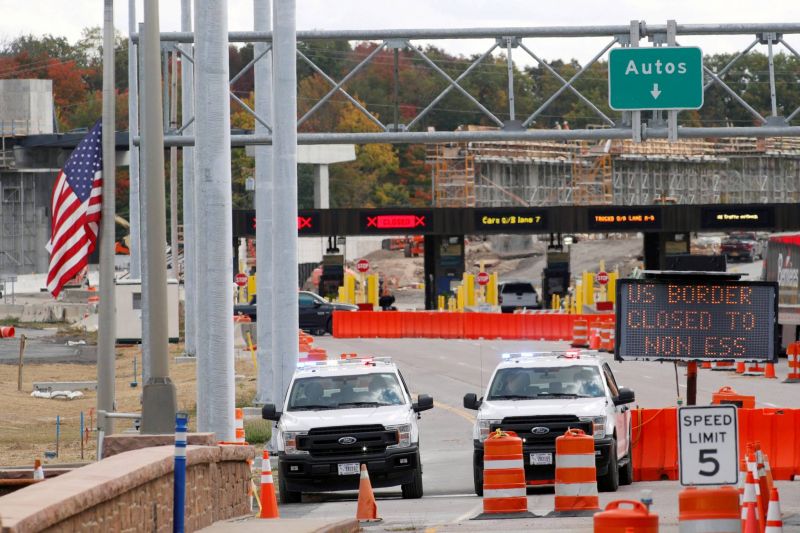 La frontière Canada/Etats-Unis restera fermée jusqu'au 21 janvier