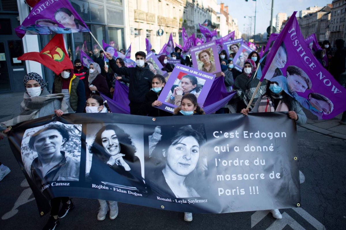 Manifestations huit ans après l'assassinat de trois militantes kurdes