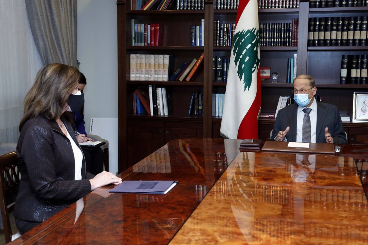 Aoun et Berry insistent auprès de Shea sur l'importance de la relance des négociations Aoun et Berry insistent auprès de Shea sur l'importance de la relance des négociations