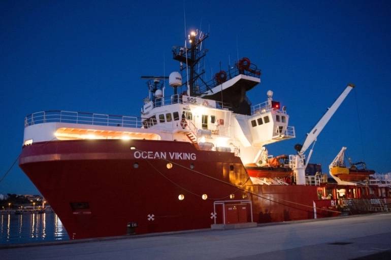 Cent-six personnes secourues au large de la Libye par le navire Ocean Viking