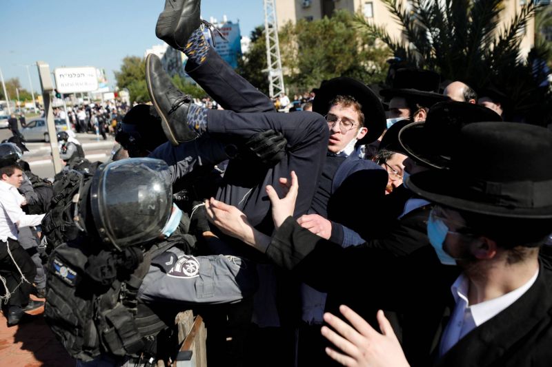 Heurts entre des ultra-orthodoxes et la police, dix arrestations