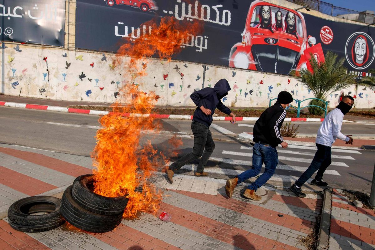 Manifestation d'Arabes israéliens après la mort d'un jeune tué par la police