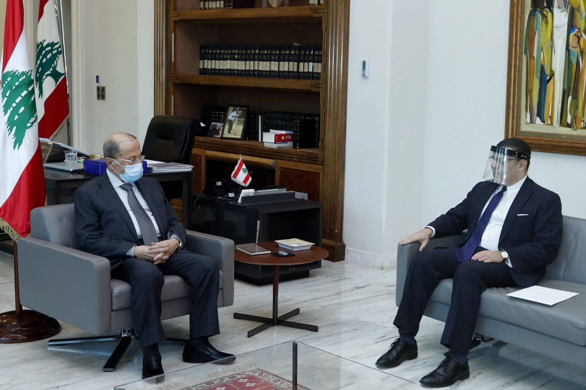 Sissi exprime à Aoun son souhait de renouveler le mandat du secrétaire général actuel de la Ligue arabe