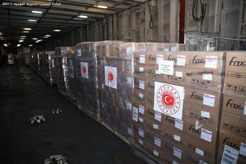 Aides alimentaires turques à l’armée