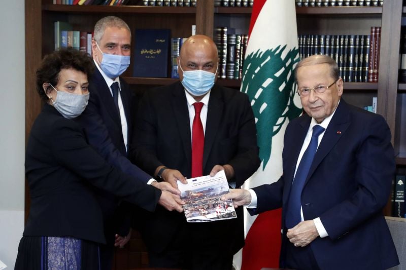 Red Cross monitors were not present for the vaccination of Aoun, his wife and staff, the IFRC says Red Cross monitors were not present for the vaccination of Aoun, his wife and staff, the IFRC says