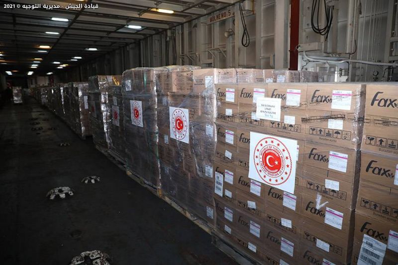 Aides alimentaires turques à l'armée libanaise