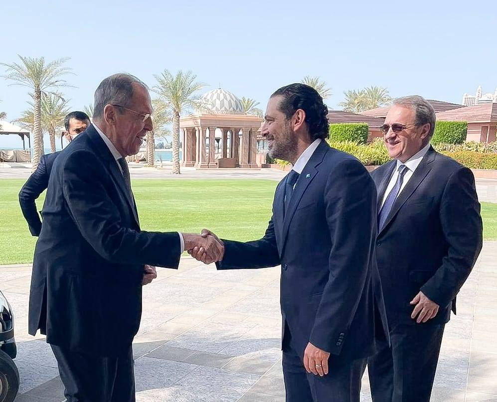 Nouvel appui russe à l'initiative française lors d'un entretien Lavrov-Hariri Nouvel appui russe à l'initiative française lors d'un entretien Lavrov-Hariri