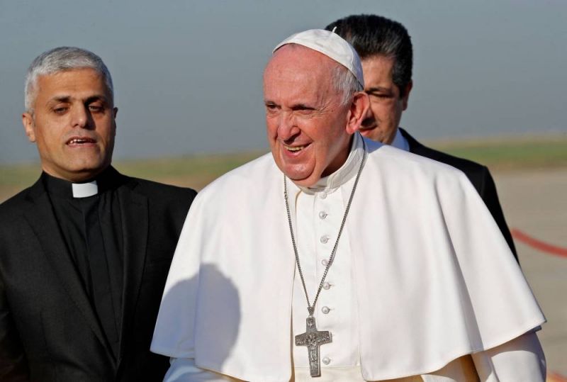 Le pape à la rencontre des chrétiens du nord de l'Irak ravagé par l'EI