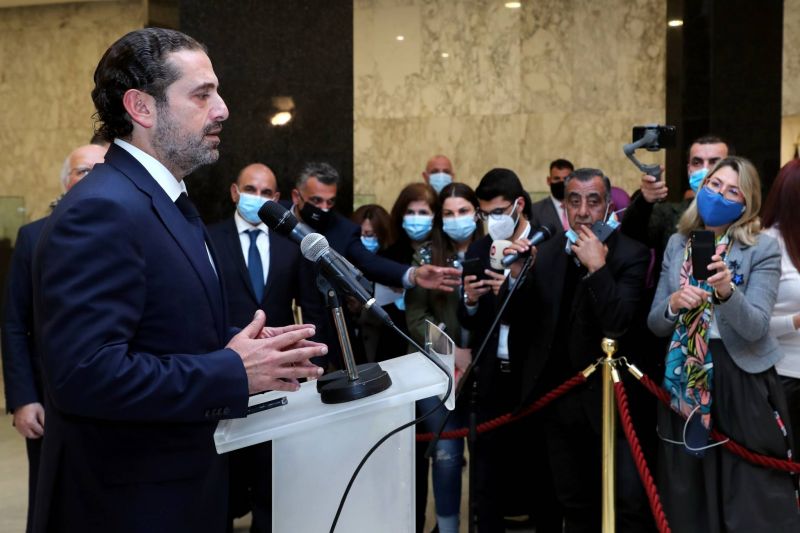 Hariri says a new cabinet and IMF help are necessary to halt Lebanon’s collapse