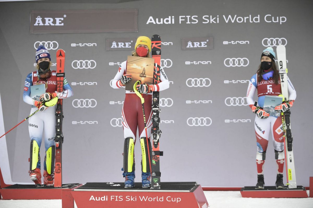Grande première pour Katharina Liensberger à Åre, Petra Vlhova a eu vraiment très chaud