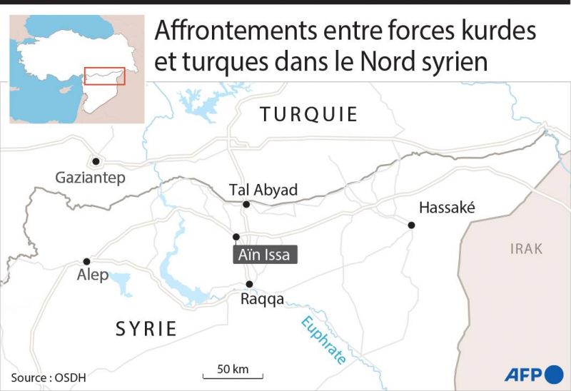 Violents affrontements entre forces turques et kurdes dans le Nord syrien