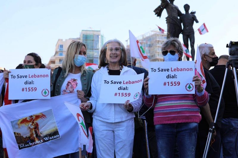 Des collectifs antipouvoir commémorent à Beyrouth le 46e anniversaire de la guerre civile