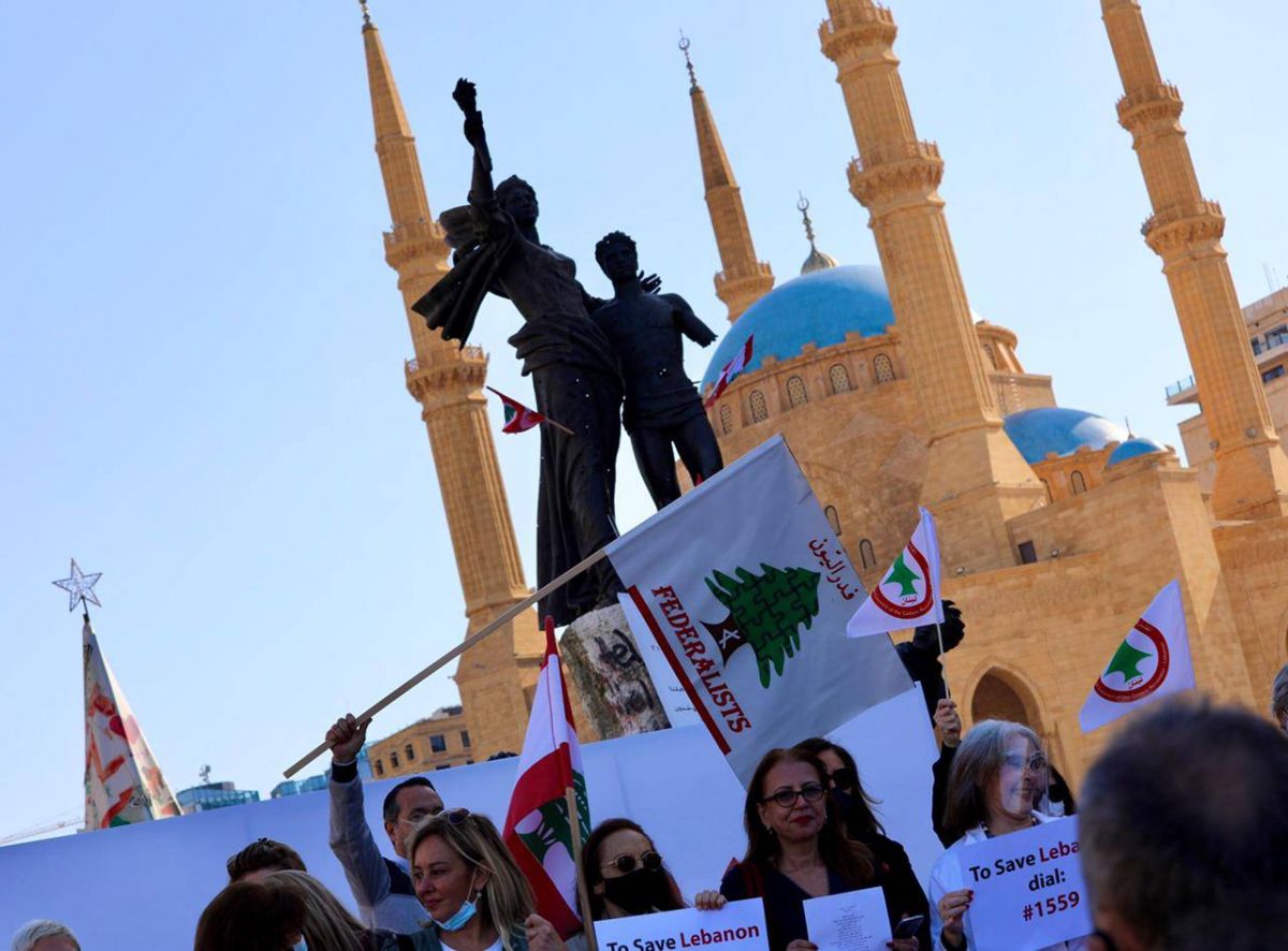 Des collectifs antipouvoir commémorent à Beyrouth le 46e anniversaire de la guerre civile