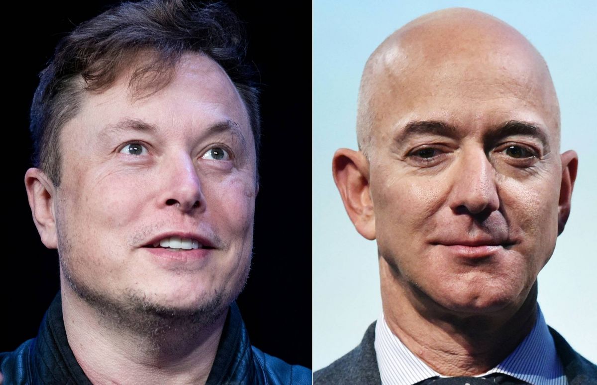 Elon Musk et Jeff Bezos, le combat de coqs dans l'espace Elon Musk et Jeff Bezos, le combat de coqs dans l'espace