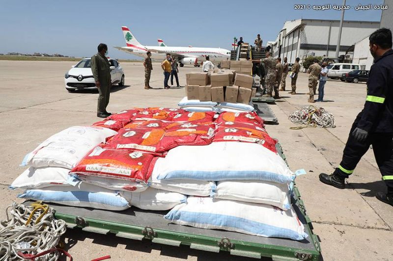 L'armée libanaise reçoit 24 tonnes d'aides alimentaires de la part du sultan d'Oman