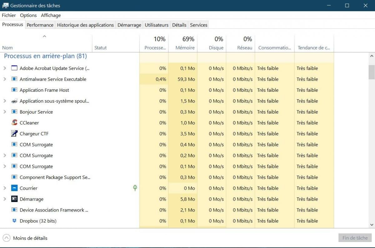 Forcer la fermeture d’un logiciel bloqué sous Windows 10