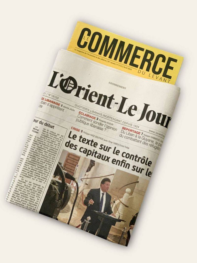 Le Commerce du Levant, a magazine of the L’Orient-Le Jour Group: Challenges, strategic decisions and new chapters Le Commerce du Levant, a magazine of the L’Orient-Le Jour Group: Challenges, strategic decisions and new chapters