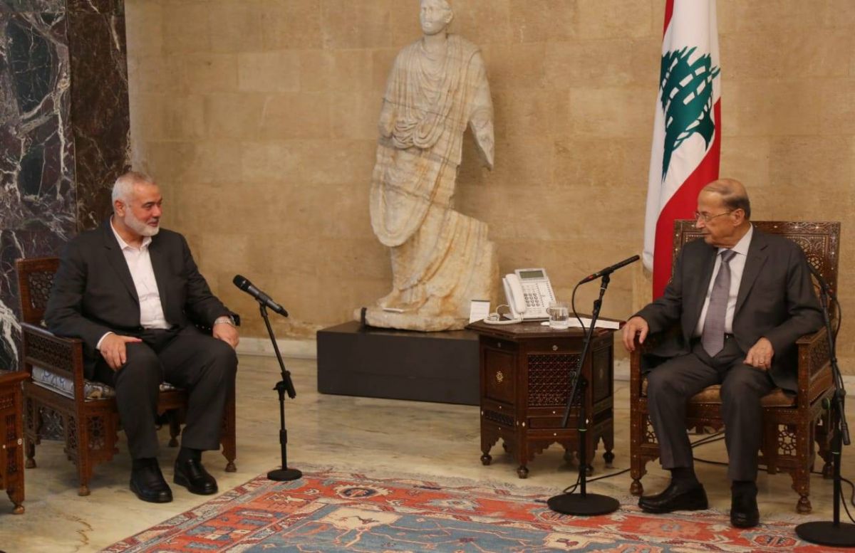 Le chef du Hamas chez Aoun : les camps palestiniens ne constitueront pas un facteur d'instabilité