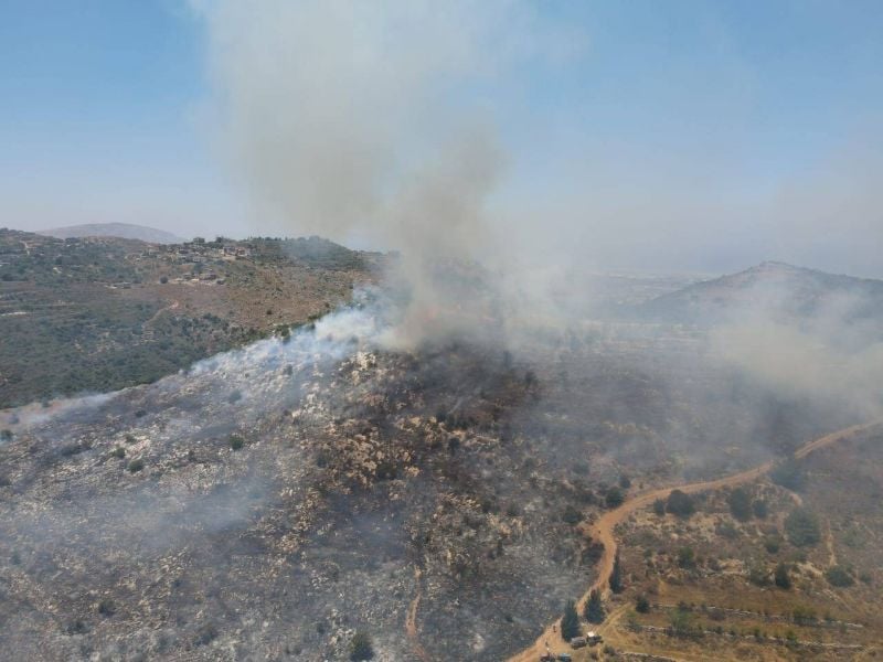 D'importants incendies se déclarent dans le Akkar et la région de Aley