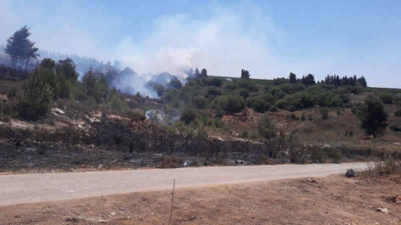 Un incendie près de Maïs el-Jabal provoque l'explosion de plusieurs mines