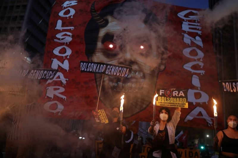 Nouvelle vague de contestation pour réclamer la destitution de Bolsonaro