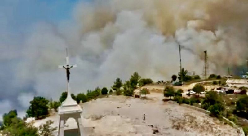 Incendie dans le Chouf, les habitants appellent à l'aide