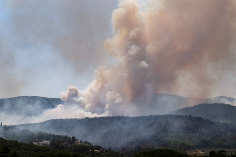 L'incendie sur la Côte d'Azur 