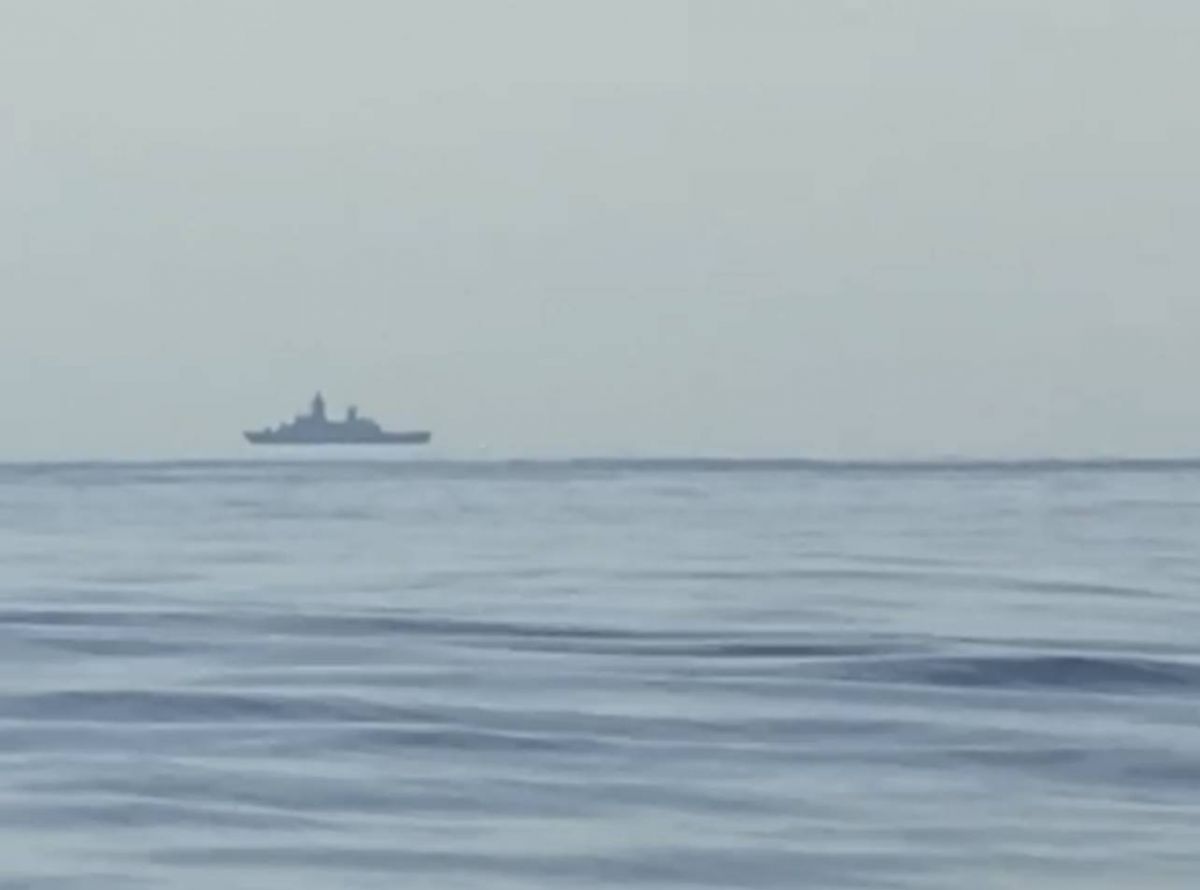 Des navires de la Finul au large des côtes libanaises : 