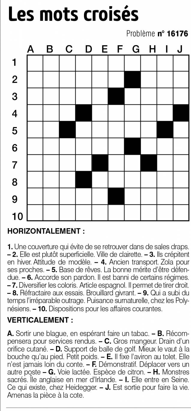 Les mots croisés