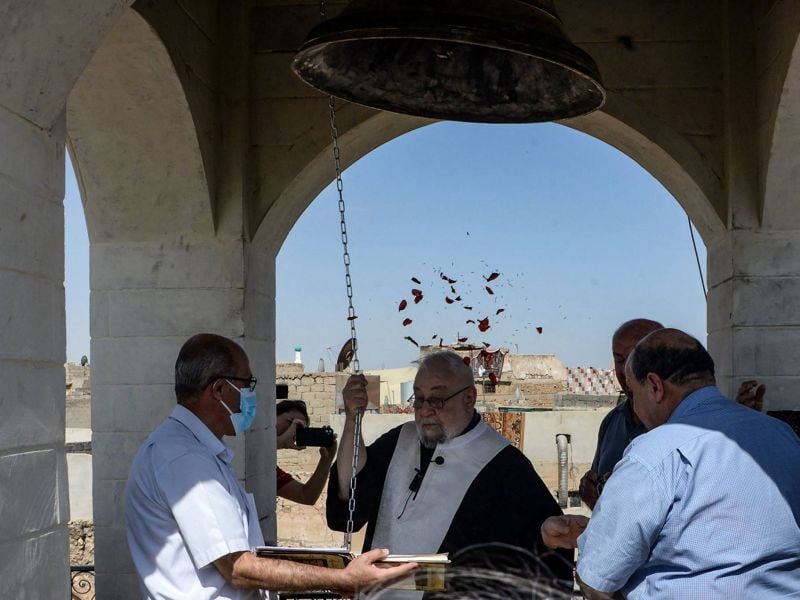 Une église de Mossoul retrouve sa cloche, sept ans après l'EI
