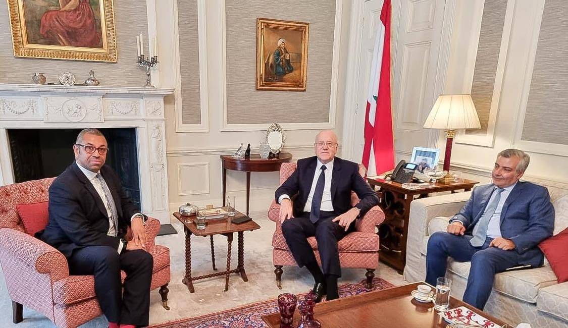 Mikati s'entretient à Londres avec le secrétaire d'État britannique au Moyen-Orient
