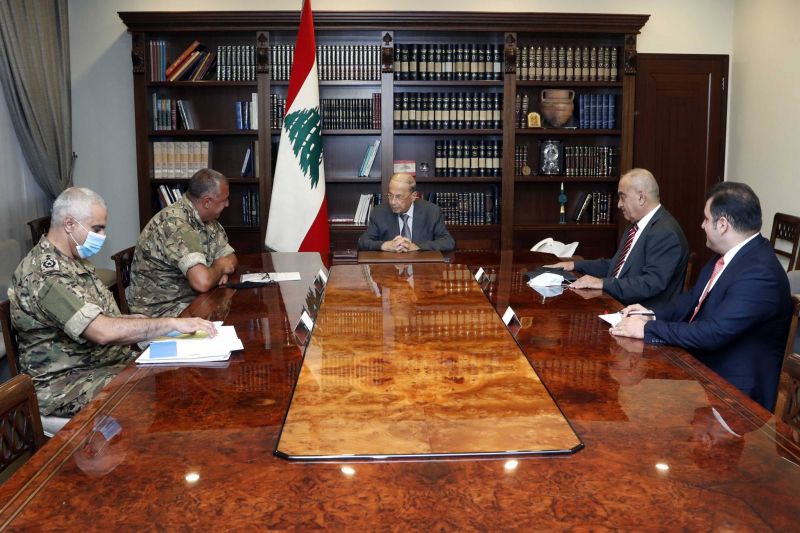 Aoun s'entretient avec la délégation libanaise