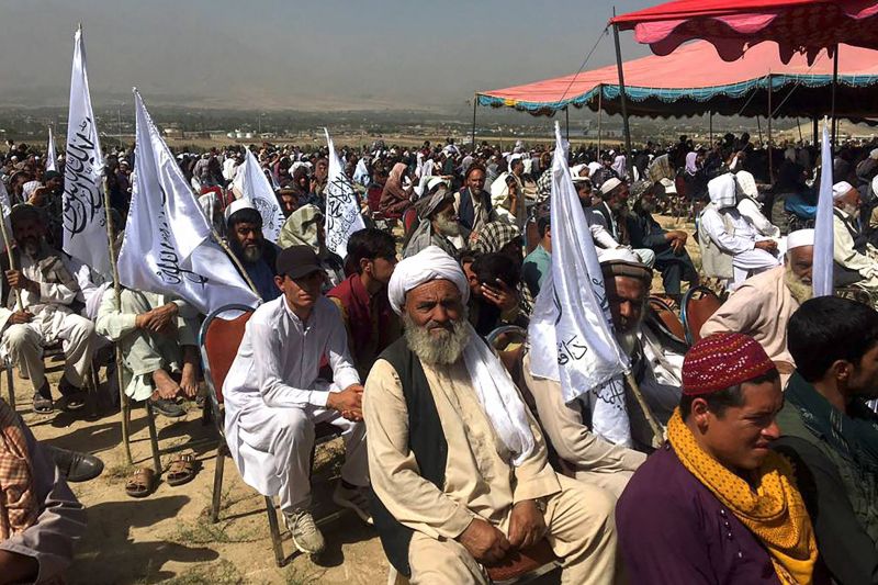 A Kaboul, les talibans organisent un rassemblement de la victoire