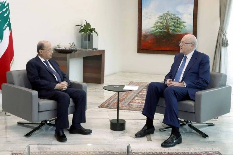 Mikati informe Aoun de son entretien avec le FMI et du travail des commissions ministérielles