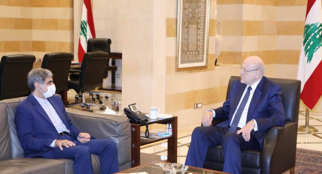 Mikati reçoit l'ambassadeur d'Iran, à la veille de la visite du ministre iranien des AE
