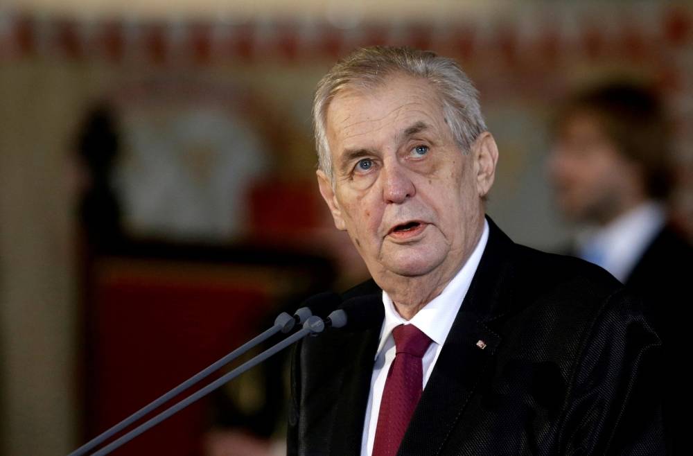Le président Milos Zeman en soins intensifs
