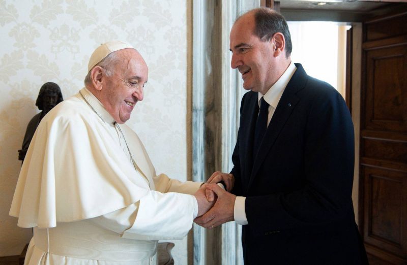 Jean Castex rencontre le pape, en pleine tempête pour l’Église de France