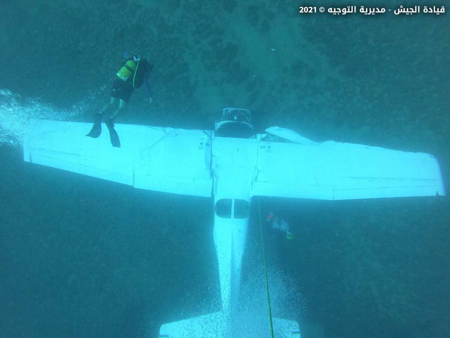 L'épave de l'avion qui s'est écrasé au large de Halat retrouvée, les deux occupants tués L'épave de l'avion qui s'est écrasé au large de Halat retrouvée, les deux occupants tués