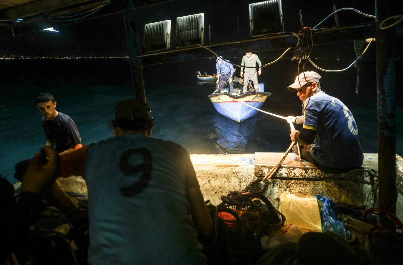 Une nuit avec les pêcheurs de Gaza