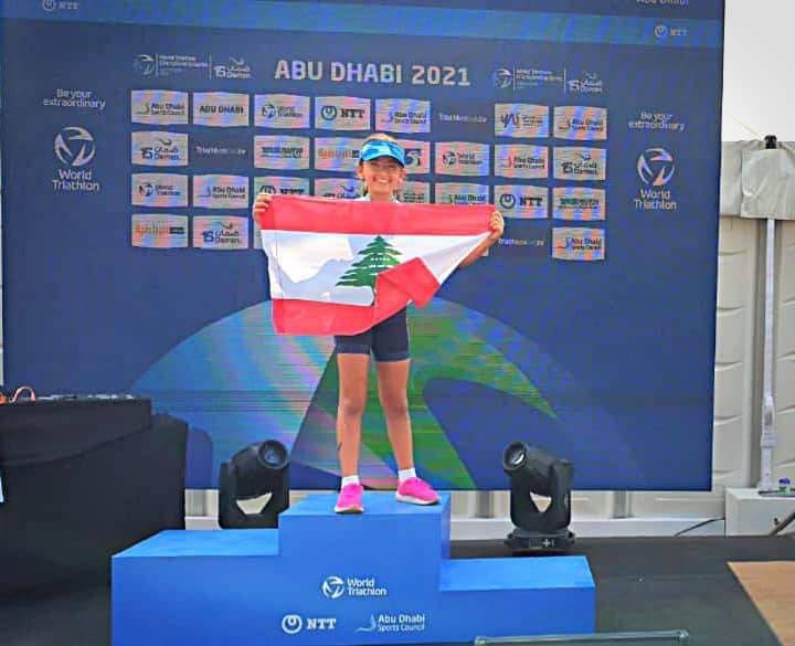 Mia Sahyoun ceinte d’or à Abou Dhabi...
