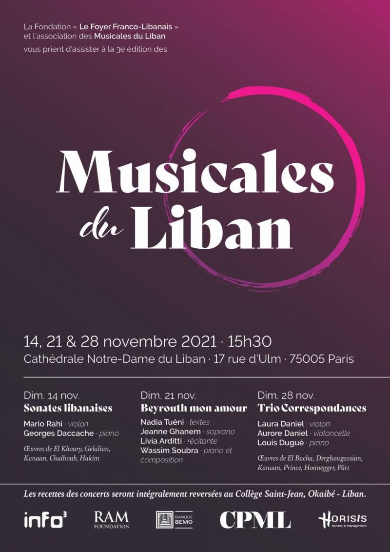 Les Musicales du Liban à Paris, an III