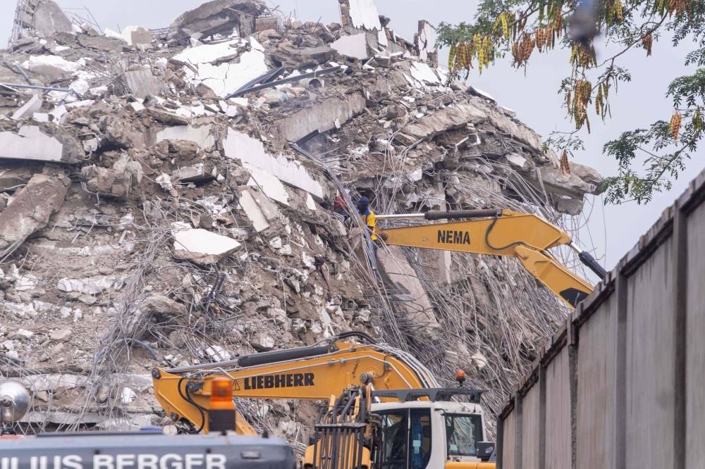 Immeuble effondré à Lagos : le bilan s'alourdit à 15 morts