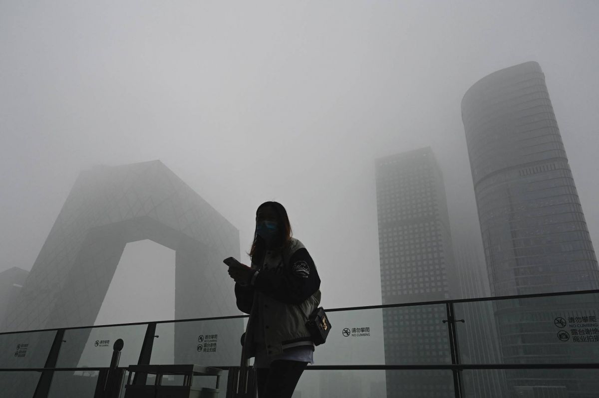 Pékin sous un nuage de pollution en pleine COP26