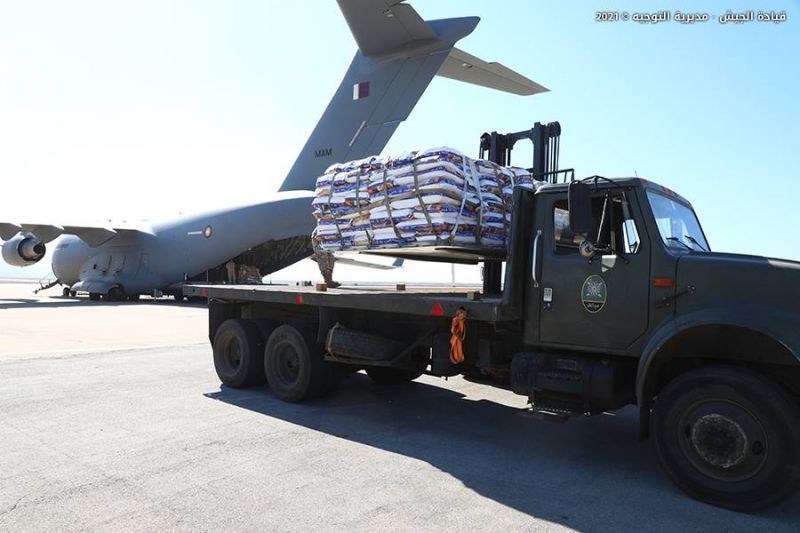 L'armée libanaise reçoit 70 tonnes d'aide alimentaire du Qatar