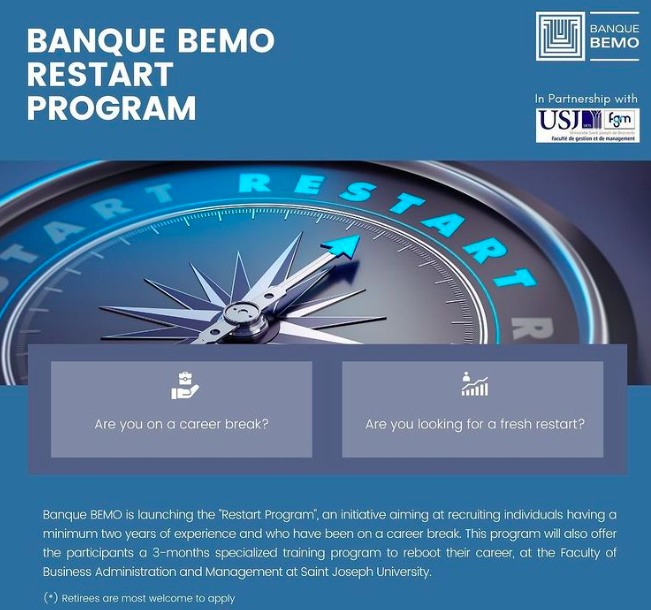 « Restart Program », pour redémarrer sa carrière professionnelle