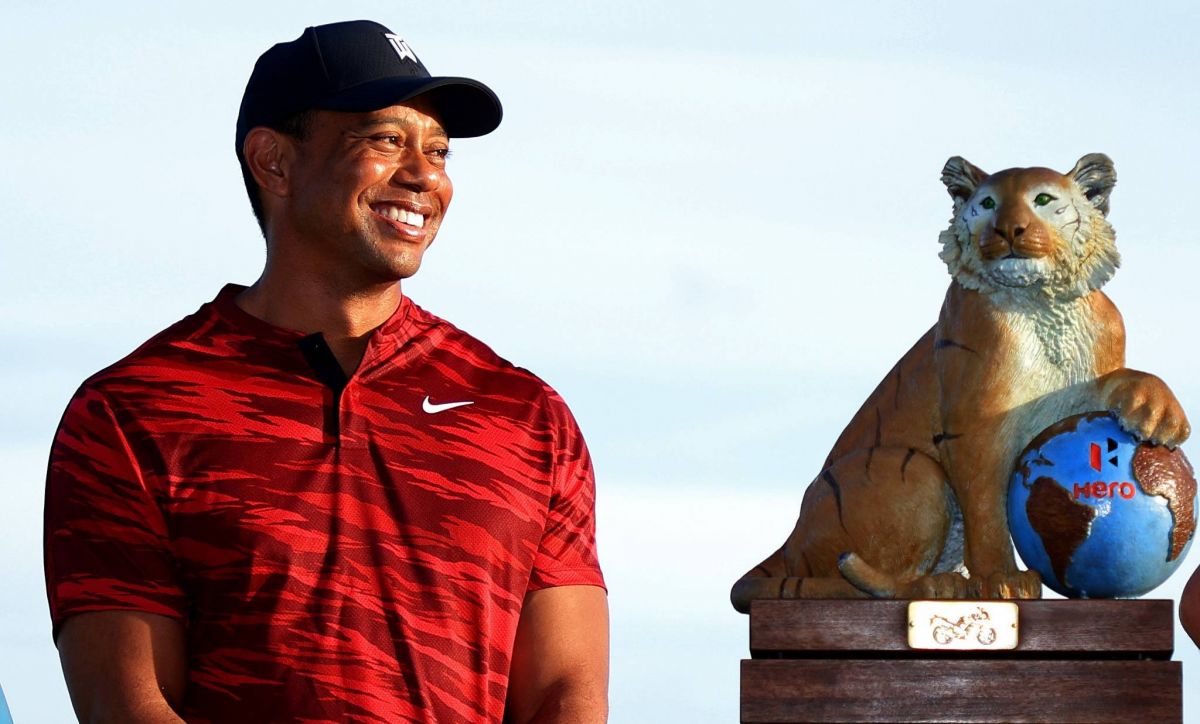 Tiger Woods revient en famille, avec son fils